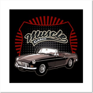 MG MGB 1962 car muscle Posters and Art